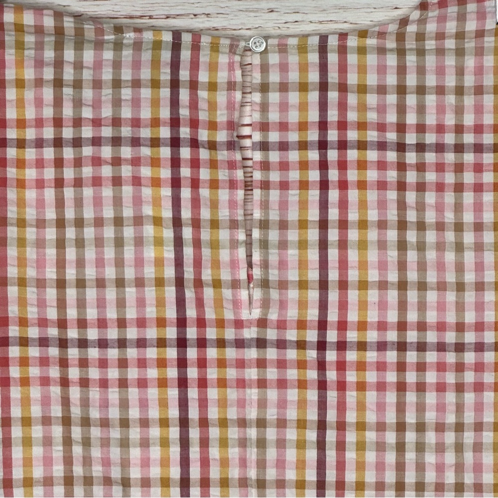NWT Loft Outlet Multicolor Checked V-Neck Dress Sz XL - Picture 8 of 12
